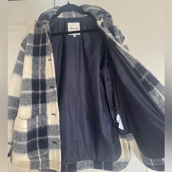 Plaid Wool-Blend Jacket - Picture 2 of 3